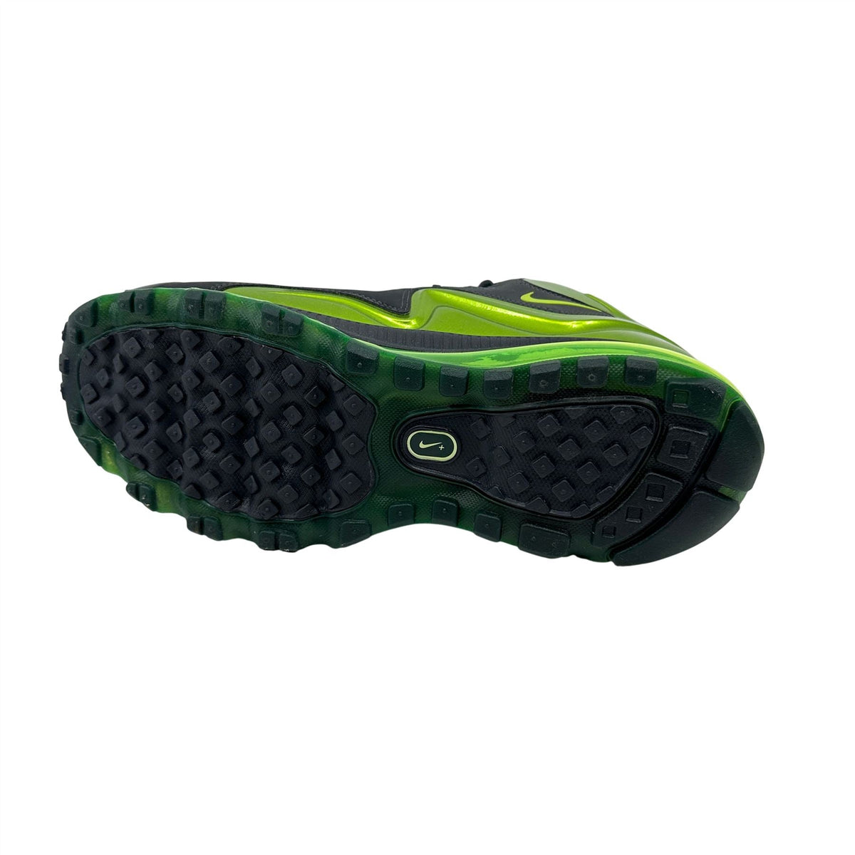 Nike Air Max Flyposite Anthracite Brilliant Green Mens Athletic Sneaker