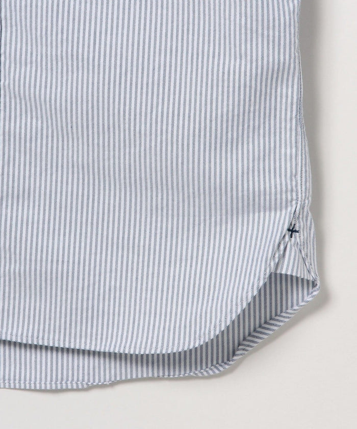 Beams Plus B.D. Short Sleeve Candy Stripe - Blue