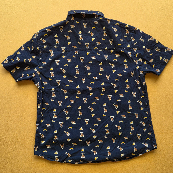 Chemise Vintage Soulstar England - Singes & Bananes Marine - Coton - Regular Fit - M