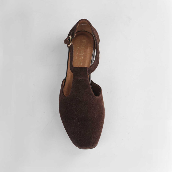 Froggie Shoes Shoes Froggie Womens Fisherman Sandal-Brown suede- 13028