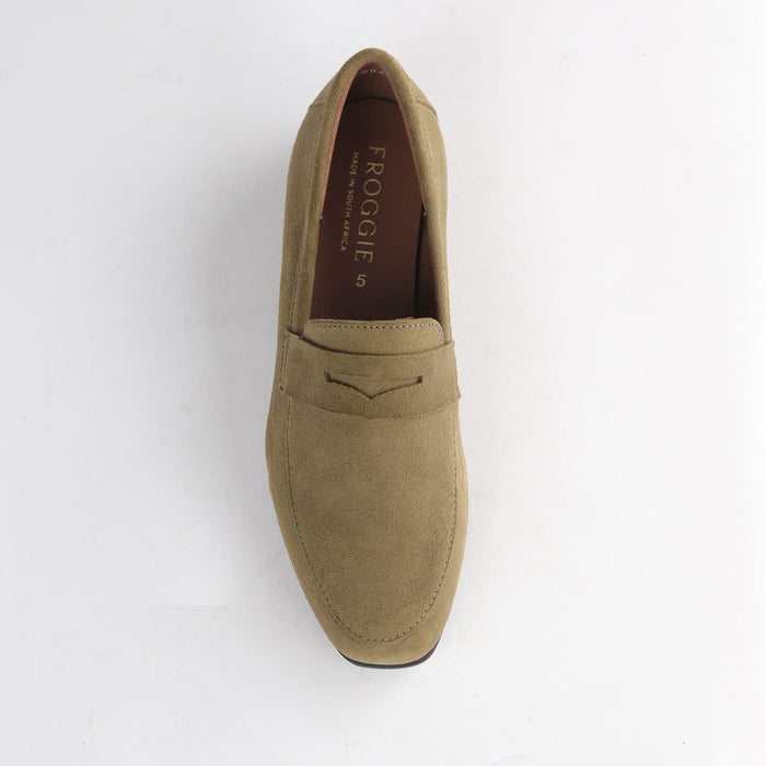 Froggie Shoes Loafers Froggie Women's Loafer- Olive Suede - 13029