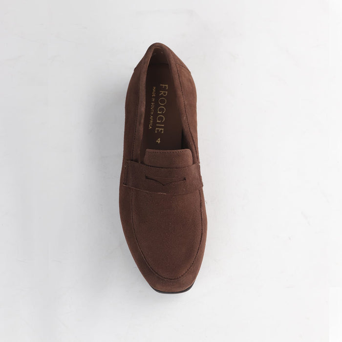 Froggie Shoes Loafers Froggie Women's Loafer -Brown Suede- 13029