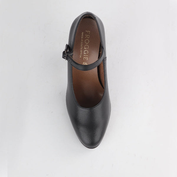 Froggie Shoes Shoes Stiletto Court Shoes with Strap in Black - 12830