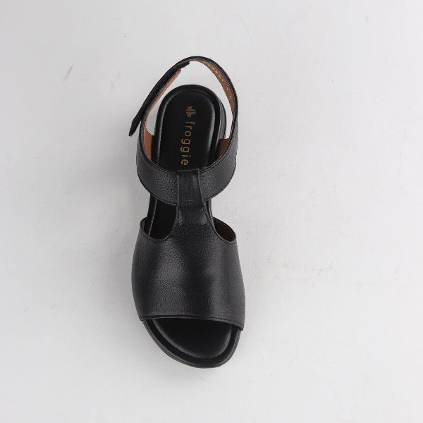 Factory Shop Shoes Froggie Women's Slingback Sandal in Black - 12554