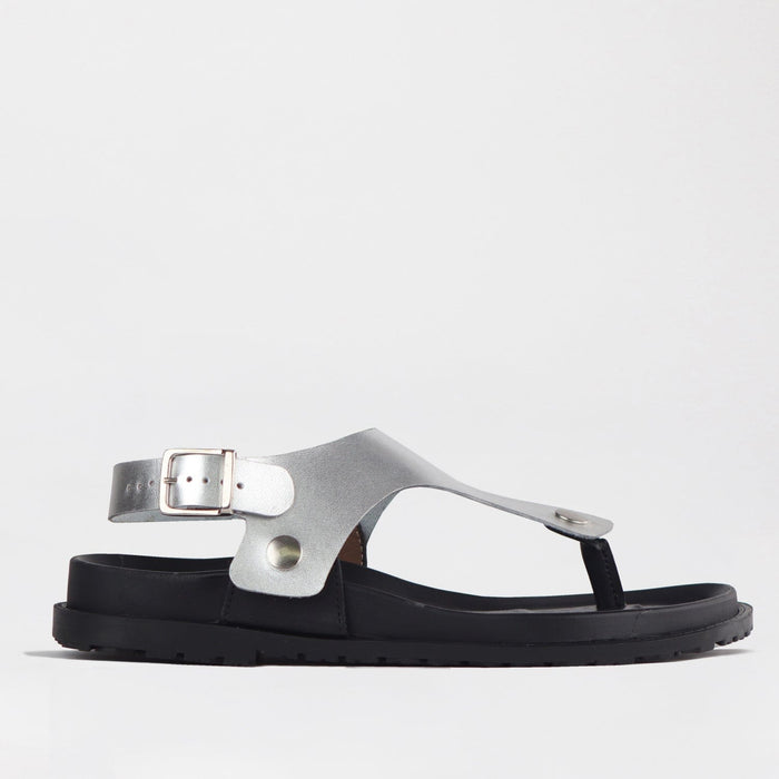 Froggie Sling back buckle in silver STRAP ONLY - 12717 - side angle.