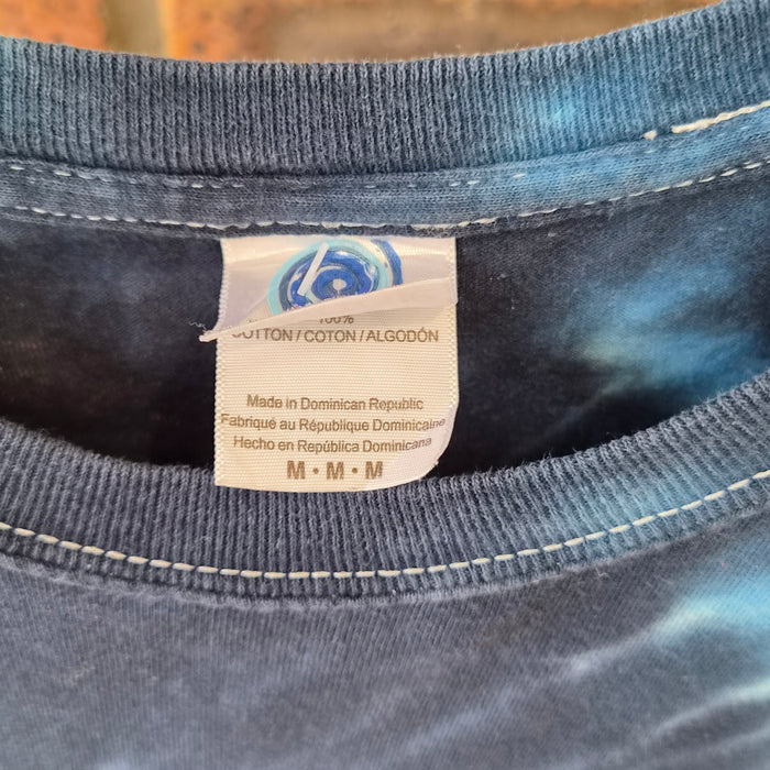 T-shirt tie-dye ColorTone bleu spirale – Taille M