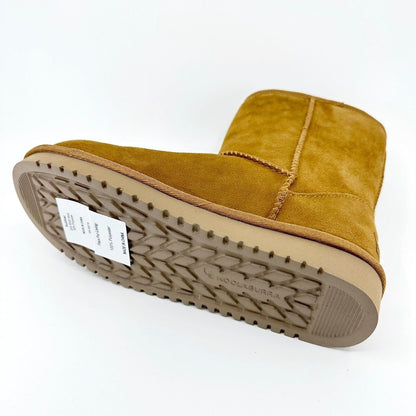 Koolaburra by UGG Koola Short Chestnut Womens  Faux Fur Shearling Suede Boots