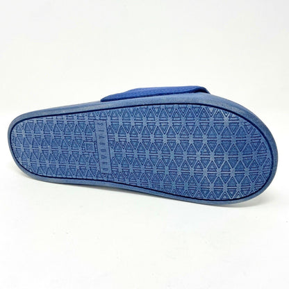 STNDRD Standard Los Angeles Monaco Suede Navy Blue Womens Slide Sandals