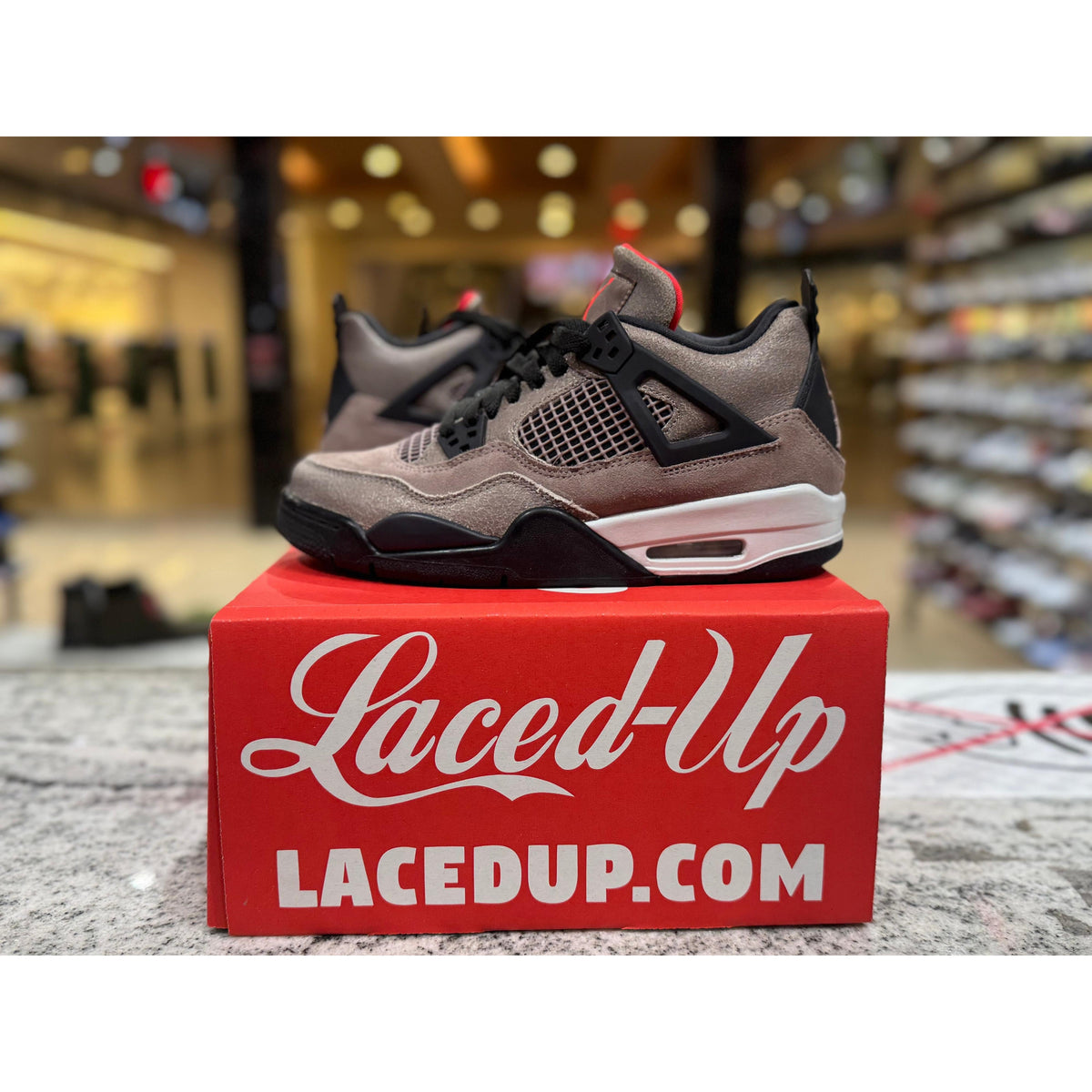 PRE OWNED Jordan 4 Retro Taupe Haze (GS) no box