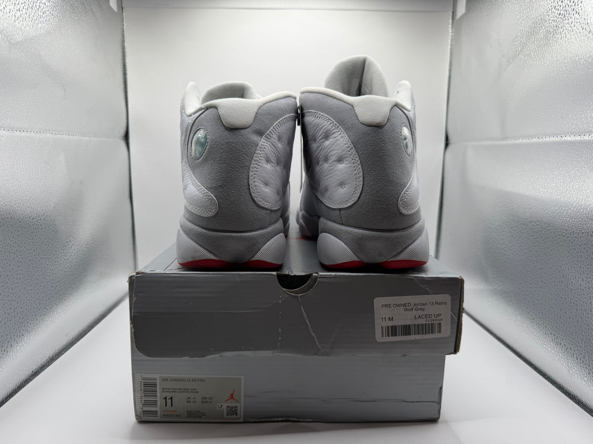 PRE OWNED Jordan 13 Retro Wolf Grey