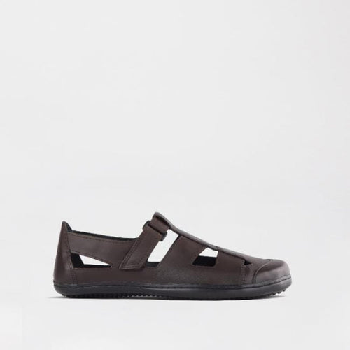 Froggie C28 / Brown / 7816 Boys School Sandal in Brown Sizes 28 -33 - 7816 - single side.