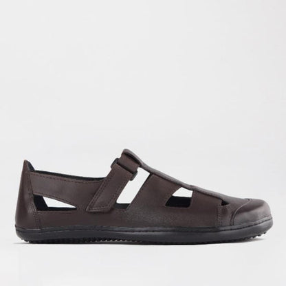 Froggie Boys School Sandal in Brown Sizes 39-47 - 7818 - single side.