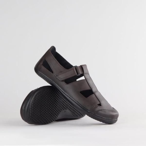 Froggie Boys School Sandal in Brown Sizes 28 -33 - 7816 - pair.