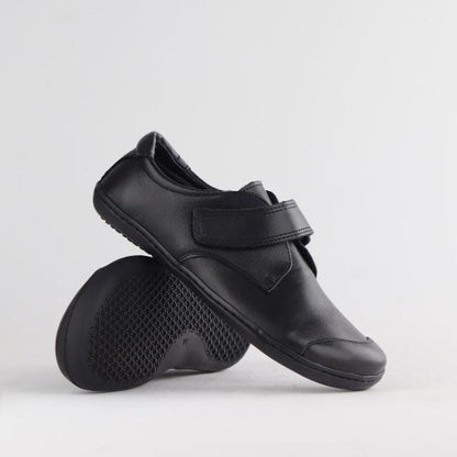 Froggie Boys Velcro School Shoe in Black Sizes 34-38 - 7814 - pair.