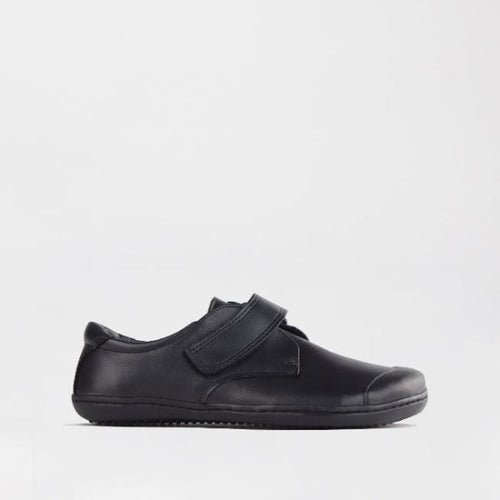 Froggie Velcro School Shoes in Black Sizes 28-33 - 7813 - single side.