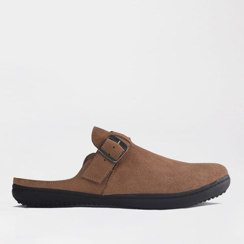 Froggie Shoes Shoes Froggie Women's Barefoot clog-Removable Footbed -Taupe Suede - 12318
