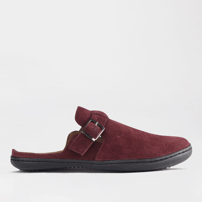 Froggie Shoes Shoes Froggie Women's Barefoot clog-Removable Footbed- Burgundy Suede - 12318