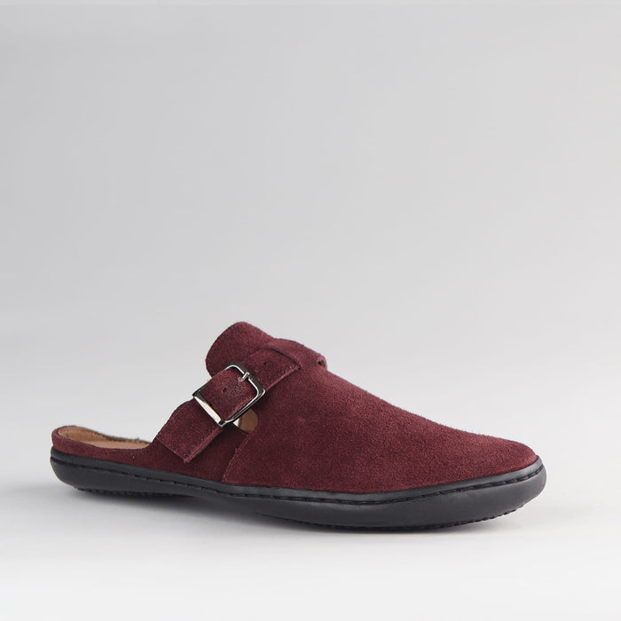 Froggie Shoes Shoes Froggie Women's Barefoot clog-Removable Footbed- Burgundy Suede - 12318