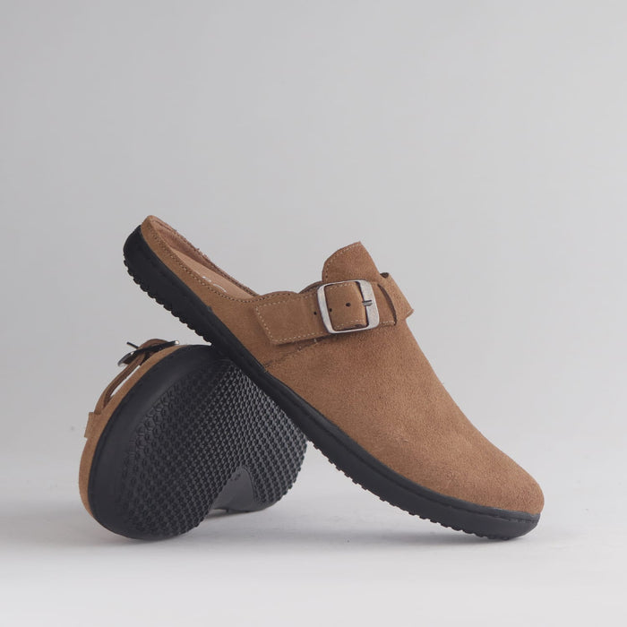 Froggie Shoes Shoes Froggie Women's Barefoot clog-Removable Footbed -Taupe Suede - 12318