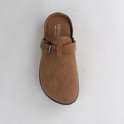Froggie Shoes Shoes Froggie Women's Barefoot clog-Removable Footbed -Taupe Suede - 12318