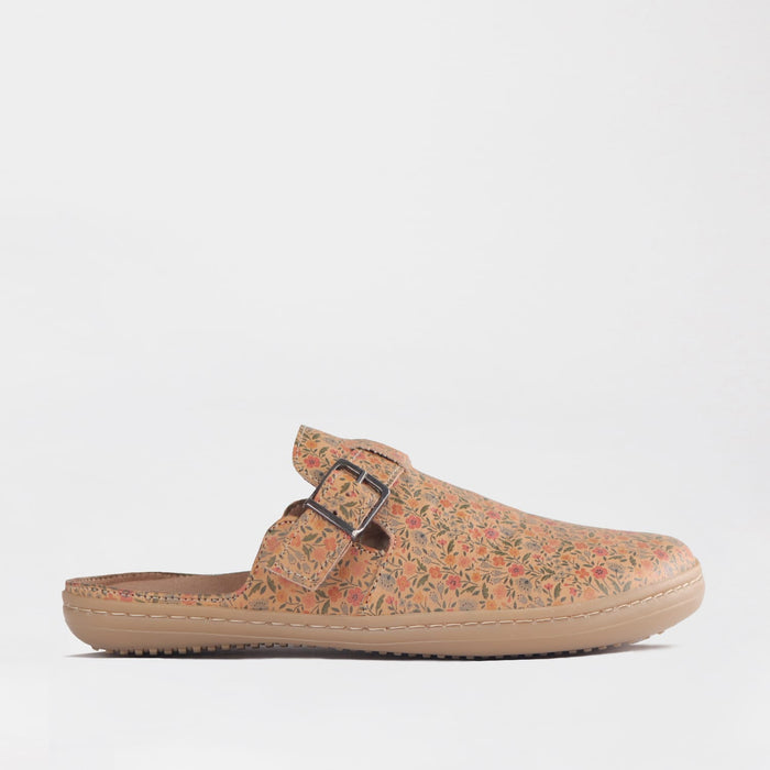 Froggie Barefoot clog with Removable Footbed- Floral Leather - 12318