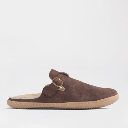 Froggie Shoes Shoes Froggie Women’s Barefoot Furlined Clog- Brown Suede-12898