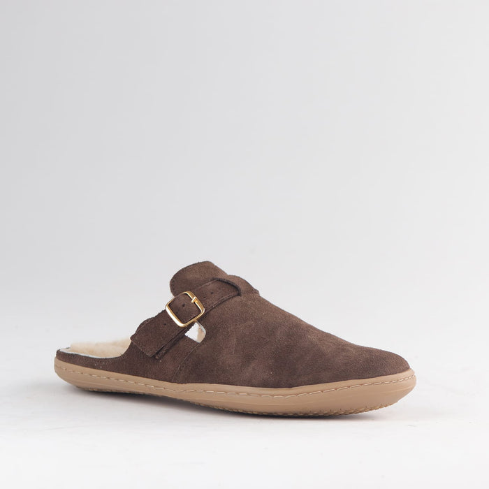Froggie Shoes Shoes Froggie Women’s Barefoot Furlined Clog- Brown Suede-12898