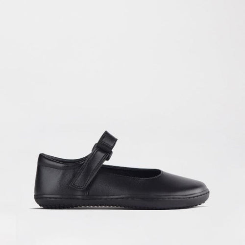 Froggie  Girls High-Bar School Shoe in Black Sizes 28-35 - 6607 - single side.