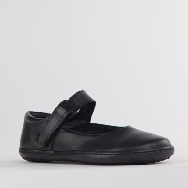 Froggie  Girls High-bar School Shoe in Black Size 36-43 - 6610 - side angle.
