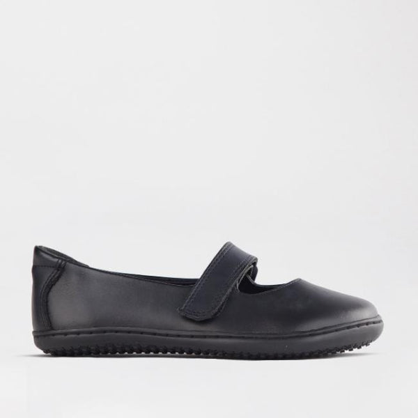 Froggie  Girls Low-Bar School Shoe in Black Sizes 28-35 - 6609 - single side.
