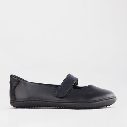Froggie  Girls Low-Bar School Shoe in Black Sizes 28-35 - 6609 - single side.