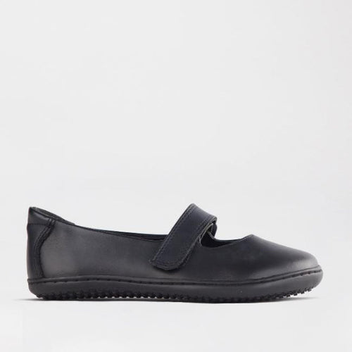 Froggie  Girls Low-Bar School Shoe in Black Sizes 28-35 - 6609 - single side.