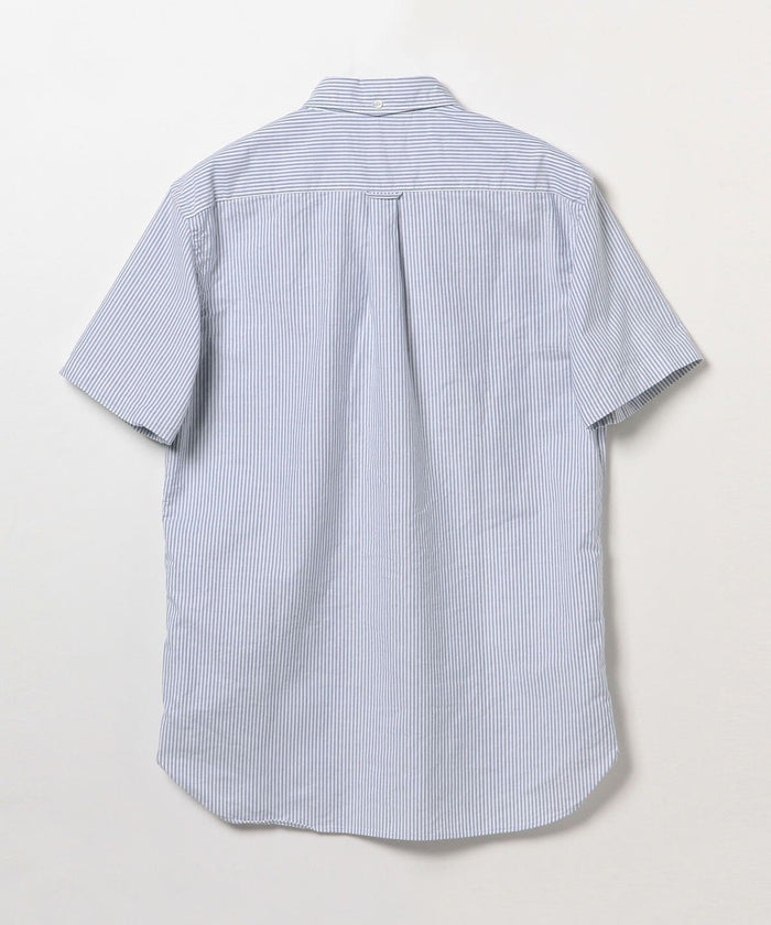 Beams Plus B.D. Short Sleeve Candy Stripe - Blue