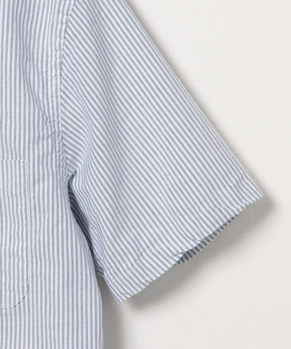 Beams Plus B.D. Short Sleeve Candy Stripe - Blue