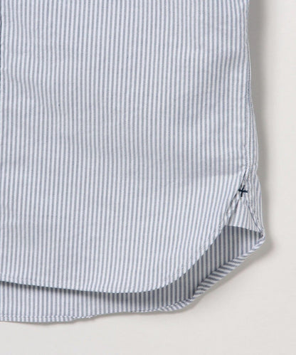 Beams Plus B.D. Short Sleeve Candy Stripe - Blue