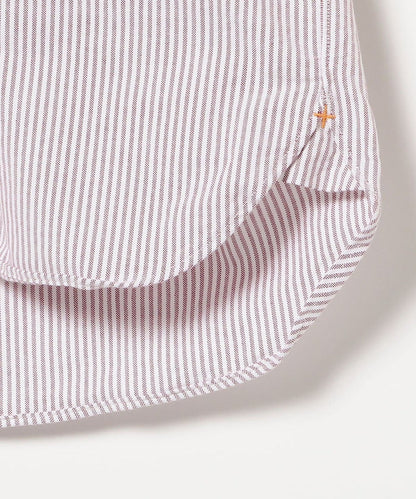 Beams Plus B.D. Short Sleeve Candy Stripe - Wine