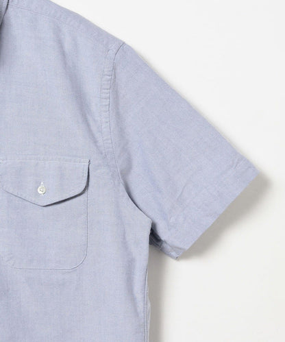 Beams Plus | B.D. Short Sleeve Oxford | Sax