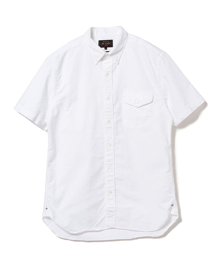 Beams Plus | B.D. Short Sleeve Oxford | White