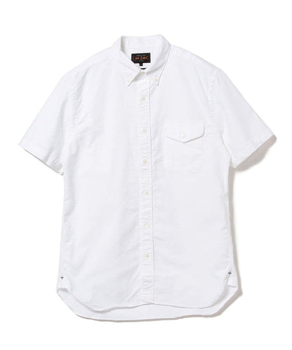 Beams Plus | B.D. Short Sleeve Oxford | White