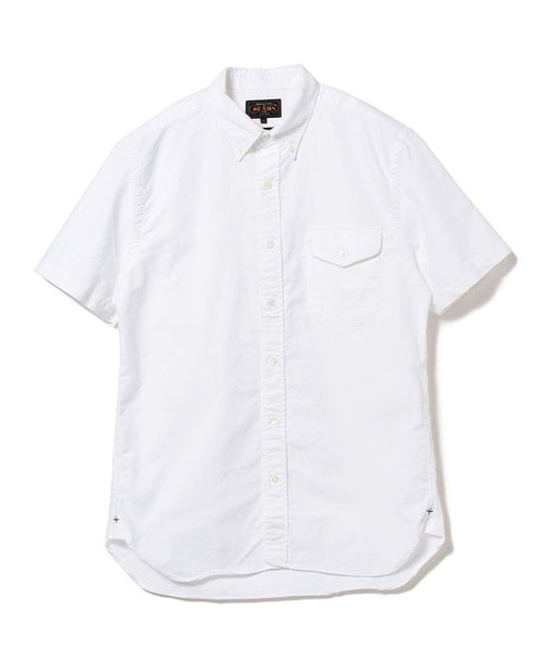 Beams Plus | B.D. Short Sleeve Oxford | White