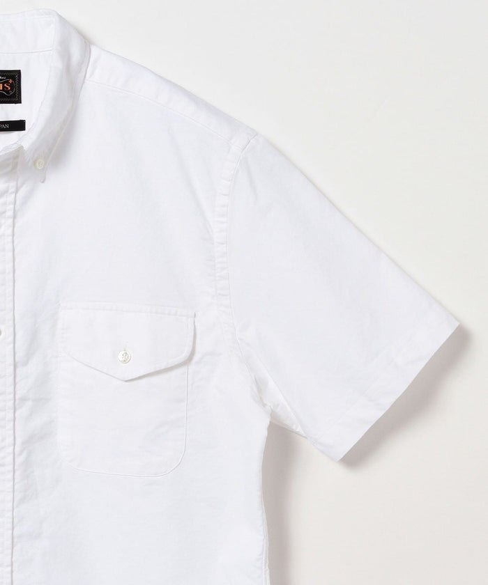Beams Plus | B.D. Short Sleeve Oxford | White