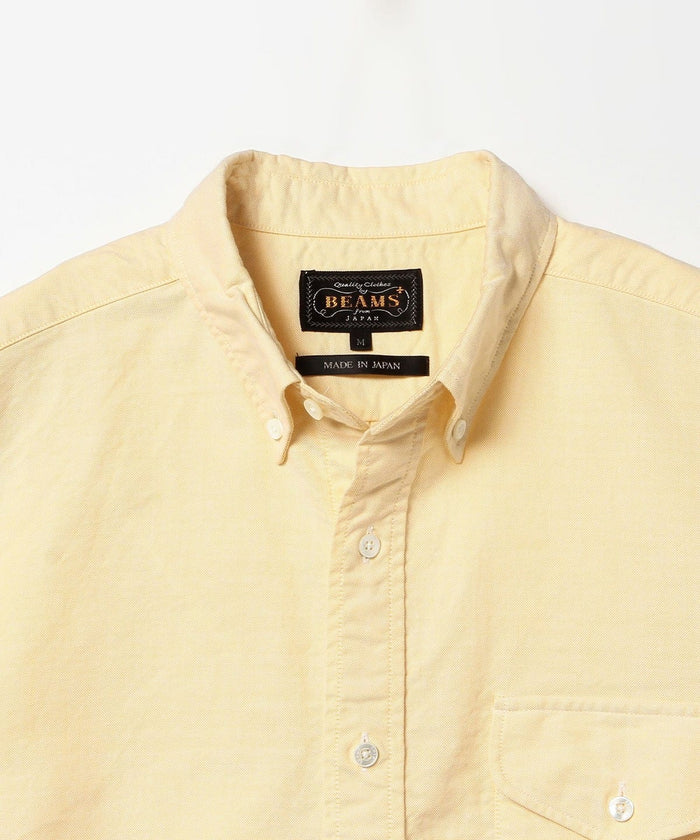 Beams Plus | B.D. Short Sleeve Oxford | Yellow