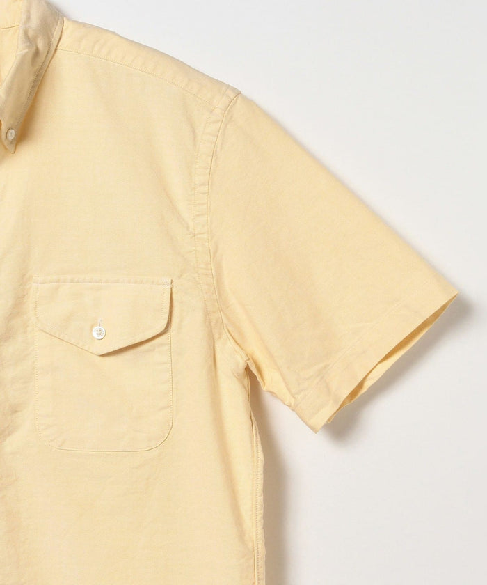 Beams Plus | B.D. Short Sleeve Oxford | Yellow