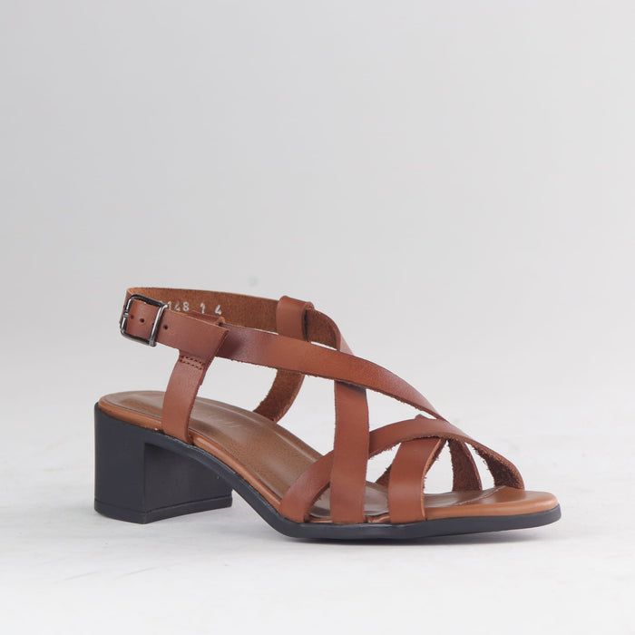 Froggie Shoes Shoes Block Heel Crossover Sandal