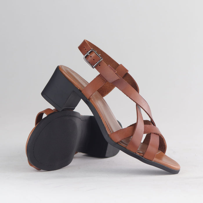 Froggie Shoes Shoes Block Heel Crossover Sandal