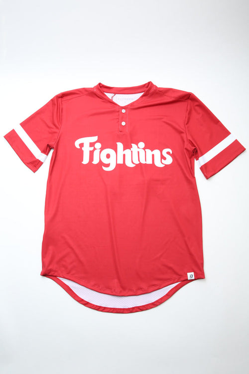 Boathouse | Fightins Henley Mesh Jersey | Red