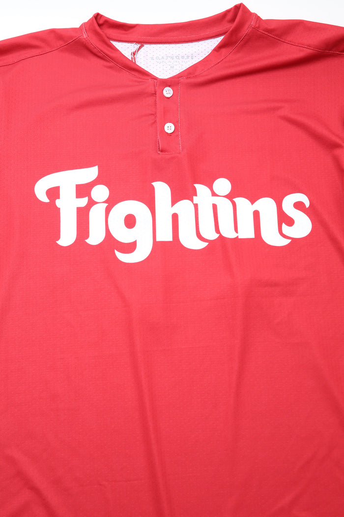 Boathouse | Fightins Henley Mesh Jersey | Red