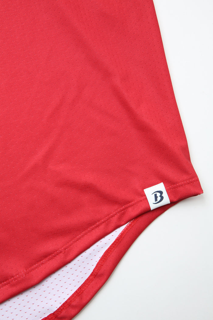 Boathouse | Fightins Henley Mesh Jersey | Red