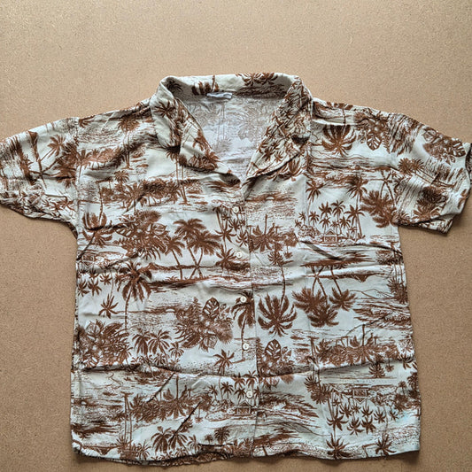 Chemise Hawaïenne Ardene – Imprimé Palmiers – Taille S