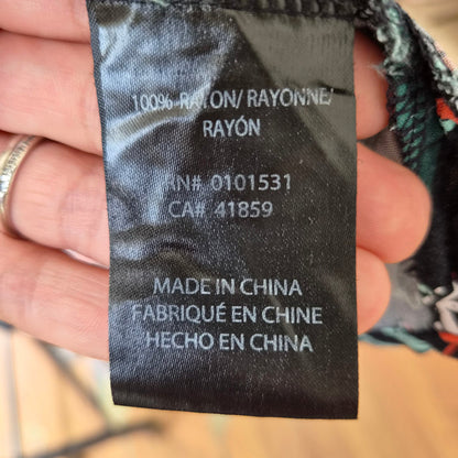 Chemise hawaïenne Coca-Cola noire – 100% rayon – vintage - Taille M